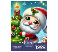 Santa Claus 1000 Pezzi Christmas Puzzle Classici Impegnativo E Difficile Per Qualità Premium Per Adulti E Ragazzi Collection Puzzle Per Gioco Familiare, Festa Aziendale Regalo Giocattolo Colorato Per