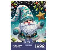 Santa Claus 1000 Pezzi Christmas Puzzle Classici Impegnativo E Difficile Per Qualità Premium Per Adulti E Ragazzi Collection Decorazione Domestica Regalo Giocattolo Colorato Per La Famiglia 38x26cm/1