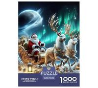 Santa Claus 1000 Pezzi Di Puzzle in Cartone Qualità Premium Rompicapo Con Sfide Extra Divertenti Gioco Familiare Per Adulti E Bambini Da 14 Anni E Più Regali 70x50cm/1000pcs