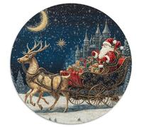 Santa Claus 1000 Piece Jigsaw Puzzle For Adults Challenging Game Stress Relief Puzzle Cultivate The Spirit of Teamwork for Family Decorations 1000pcs (67.5x67.5cm)