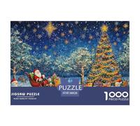 Santa Claus 1000 Piece Jigsaw Puzzle For Adults Educational Games Stress Relief Puzzle Exercise The Memory of The Brain For Adults Gifts 38x26cm/1000pcs