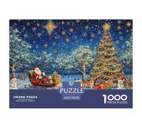 Santa Claus 1000 Pieces Jigsaw Puzzles For Adults Educational Games Stress Relieving Entertainment Exercise The Memory of The Brain For Adults Gifts 70x50cm/1000pcs