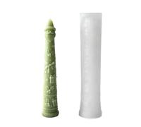 Santa Claus Candle Mold - 3D Tall Taper Column | Silicone DIY