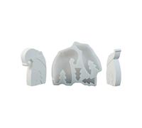 Santa Claus Christmas Mould - Non Stick Silicone Form, Reusable DIY Tool, Creative Shape Maker, Fun Crafting Accessory For Baking And Soap | With Flexible Design Home Holiday School Candle