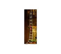 Santa Claus Climbing Ladder String Lights USB 8 Modes Lamp Christmas Decoration for Garden Cristmas Tree New Year Gift(Warm White,1.7M)