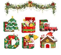 Santa Claus Design Building Blocks Set, Christmas Santa Claus Building Blocks Set, Mini Building Figures, DIY Stocking Stuffers, Xmas New Year Birthday Gifts, Party Favors (#2)