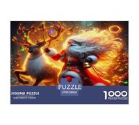 Santa Claus Jigsaw Puzzle Impossibili 1000 Pezzi Decorazione Per La Casa. Giochi Rilassamento E Intelligence Per Adulti E Bambini Da 12 Anni 38x26cm/1000pcs