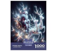Santa Claus Jigsaw Puzzle Impossibili 1000 Pezzi Decorazione Per La Casa. Rilassamento E Intelligence Per Adulti E Ragazzi Da 14 Anni 38x26cm/1000pcs