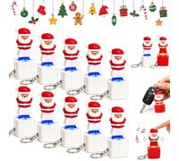 Santa Claus Luminous Voice Keychain, Fidget Toy for Adults (10pcs-A)