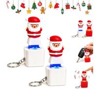 Santa Claus Luminous Voice Keychain, Fidget Toy for Adults (2pcs-A)