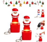 Santa Claus Luminous Voice Keychain, Fidget Toy for Adults (2pcs-B)