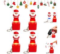 Santa Claus Luminous Voice Keychain, Fidget Toy for Adults (4pcs-B)