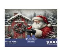 Santa Claus Puzzle 1000 Pezzi Christmas Puzzle Classici Giochi Rilassamento E Intelligence Intrattenimento Creativo Regalo Per Tutta La Famiglia 38x26cm/1000pcs