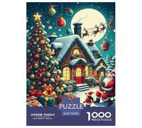 Santa Claus Puzzle 1000 Pezzi Idea Regalo Uomo E Donna Immagine Dipinta, Intrattenimento Creativo Per Adulti E Bambini A Partire Da 12 Anni70x50cm/1000pcs
