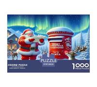 Santa Claus Puzzle 1000 Pezzi Per Adulti Perfetto Per Appassionati Di Esperti Sfida Impossibile Intrattenimento Creativo Regalo Per La Famiglia Per Adulti E Bambini 38x26cm/1000pcs