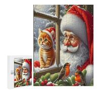 Santa Claus Puzzle 500 Pezzi Sfida Impossibile Adulti Christmas Holiday Rompicapo Difficile Per Amanti Del Puzzle Intelligenza E Pazienza Regalo Per Lui 500 PCS