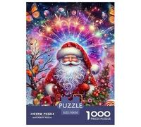 Santa Claus Puzzle Da 1000 Pezzi Per Adulti E Bambini Dai 12 Anni in Su Multicolore Immagine Dipinta Educativi Idea Regalo Uomo E Donna 70x50cm/1000pcs