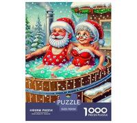 Santa Claus Puzzle Da 1000 Pezzi Per Adulti E Ragazzi Jigsaw Multicolore Classici Regalo Giocattolo Colorato Per La Famiglia Travel Gift 70x50cm/1000pcs