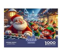Santa Claus Puzzle Da 1000 Pezzi Per Appassionati Di Arte: Decorare E Allenare La Pazienza!