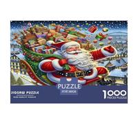 Santa Claus Puzzle Da 1000 Pezzi Per Chi Ama I Paesaggi Urbani: Ricrea Città Famose E Migliora La Memoria!