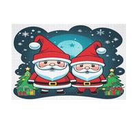 Santa Claus Puzzle Games for Adults E Bambini - for Creativity And Mindfulness - Challenging Jigsaw Puzzles 1000 Pezzi for Family (75×50cm)