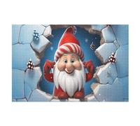 Santa Claus Puzzle in Legno 1000 Pezzi, Puzzles Per Adulti E Bambini Per La Stampa Ad Alta Definizione, Gioco Di Famiglia Sfida (75×50cm)