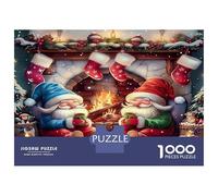 Santa Claus Puzzle Per Bambini Principianti 12+, Festive Santa & Christmas Magic Cartone Resistente, Sviluppo Cognitivo, Ocio Infantile, Regalo Bello 52x38cm/1000pcs