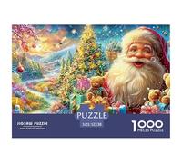Santa Claus Surrounded by Teddy Bears And Presents Puzzle Da 1000 Pezzi Christmas Style Educativo E Sfidante, Regalo Per Tutti 52x38cm/1000pcs