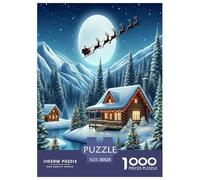 Santa Claus1000 Pezzi Puzzle CittàSanta Claus Sfida Per Adulti Puzzle Animali Divertenti Per Uomo E Donna Intrattenimento Creativo38x26cm/1000pcs