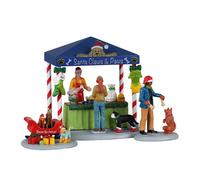 Lemax Accessorio per villaggio Caddington Santa Claws & Paws Set da 3 Multicolore 23606