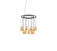 Santa & Cole Cirio Chandelier S Lampadario Opale Bianco/ Glass