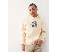 Santa Cruz - All Round - Felpa beige con cappuccio e grafica con logo-Neutro 101-109 cm