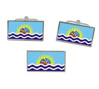 Santa Cruz, Argentina Bandiera Gemelli E Fermacravatta Set