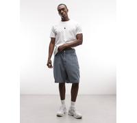 Santa Cruz - Big Hickory - Pantaloncini ampi in denim blu a righe W32