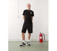 Santa Cruz - Big - Pantaloncini di jeans lavaggio acido nero W32