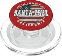 Santa Cruz California, vendemmia, bandiera americana PopSockets PopGrip per MagSafe