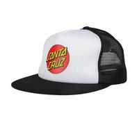 Santa Cruz Classic Dot Bianco/Nero Trucker Cap