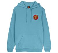 Santa Cruz - Classic Dot Chest Hood - Felpa con cappuccio L turchese