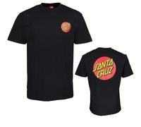 Santa Cruz Classic Dot Chest Nera T-Shirt