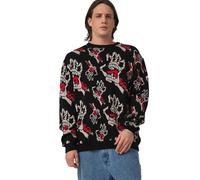 Santa Cruz Felpa Bone Hands All Over Knit Crew