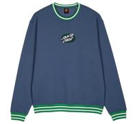 Santa Cruz - Global Oval Dot Front Crew - Maglione XXL blu