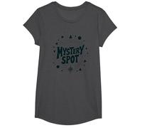 Santa Cruz Mystery Spot Retro Graphic per Uomo Maglietta, Ragazze, Grigio Scuro, L