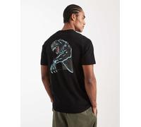 Santa Cruz Natas Sketch Panther Short Sleeve T-shirt Nero S Uomo