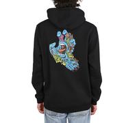 Santa Cruz Roskopp Screaming Five Felpa Pullover con Cappuccio - Nero