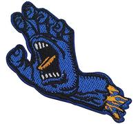 Santa Cruz Screaming Hand Skateboard Personalizzato Personalizzato Morale Patch con Gancio e Loop Fastener Supporto per Uniformi, Camicia da Lavoro, Cappello 7,3 x 5,17 Pollici (Color1)