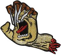 Santa Cruz Screaming Hand Skateboard Personalizzato Personalizzato Morale Patch con Gancio e Loop Fastener Supporto per Uniformi, Camicia da Lavoro, Cappello 7,3 x 5,17 Pollici (Color2)