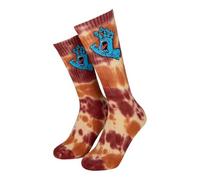 Santa Cruz Screaming Hand Tie Dye Socks Calzini 42-45, marrone, 42-45