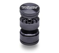 Santa Cruz Shredder Macinino in metallo per erbe aromatiche con parte superiore zigrinata per una presa più forte, 3 pezzi, piccolo, 4,3 cm, grigio