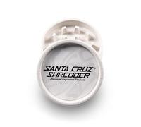 Santa Cruz Shredder Macinino per erbe e spezie con parte superiore zigrinata per una presa più forte, 2 pezzi, misura media 2,2 (bianco)
