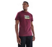 Santa Cruz - T-shirt bordeaux regular fit con stampa di audiocassetta-Rosso 112-119 CM
